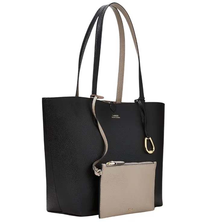 Lauren Ralph Lauren 拉夫劳伦人造革双面手提包