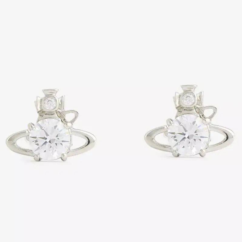 Vivienne Westwood 西太后 白钻土星耳钉