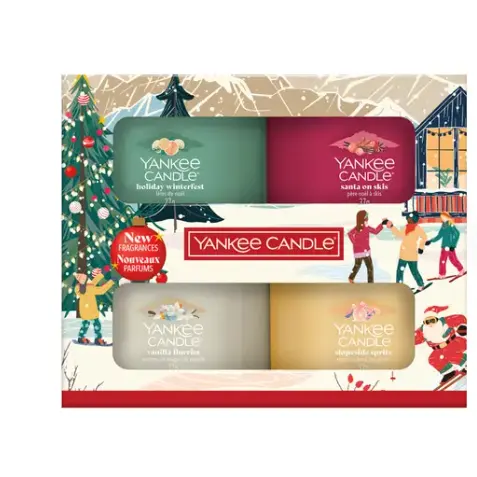 Yankee Candle 圣诞系列 mini香氛蜡烛 4件套