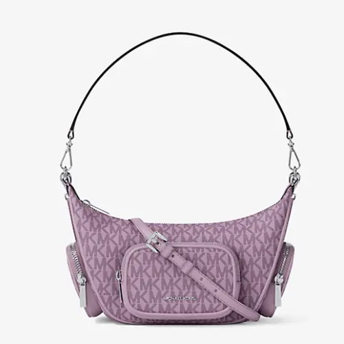 Michael Kors Merritt 香芋紫 小号老花单肩包