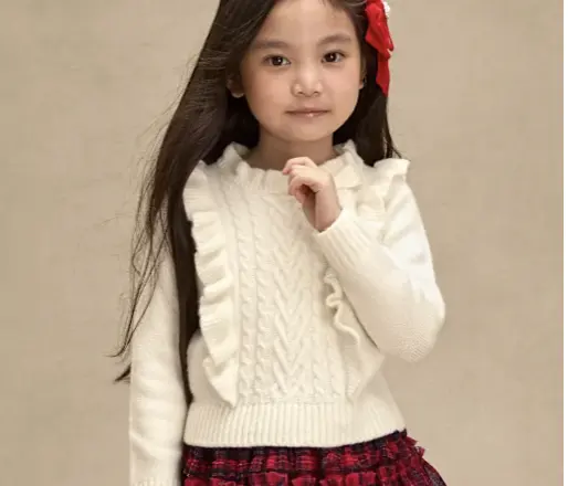 Gymboree 女童粗棒针针织毛衣