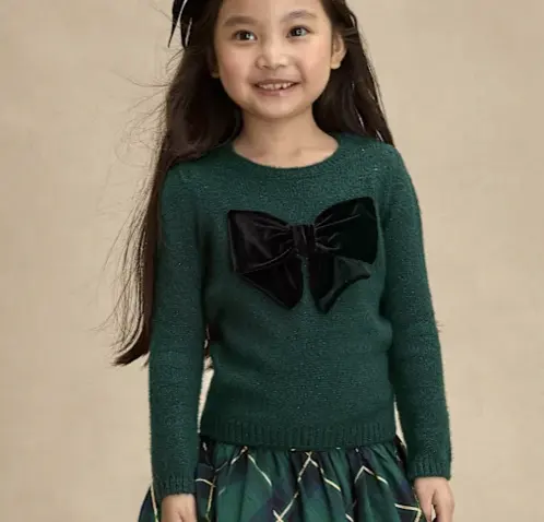 Gymboree 女童蝴蝶结毛衣