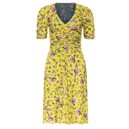 DVF Koren 双面印花连衣裙