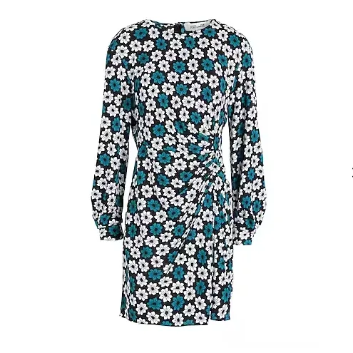 DVF 花卉印花短款连衣裙