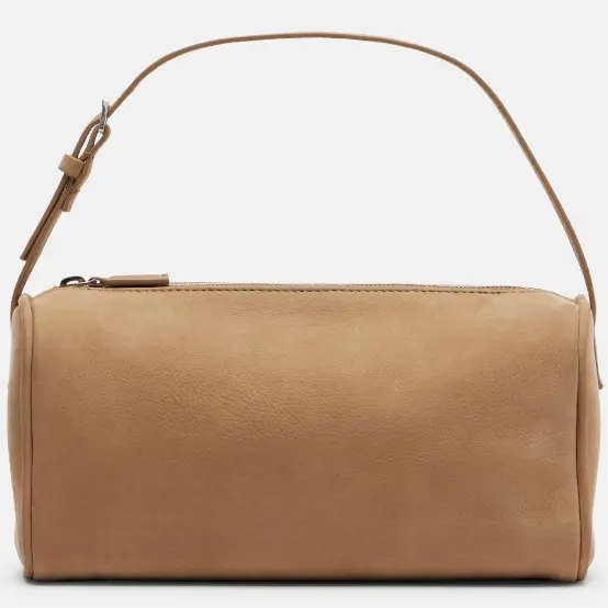 美站定价优势！THE ROW 90s 浅褐色皮革单肩包