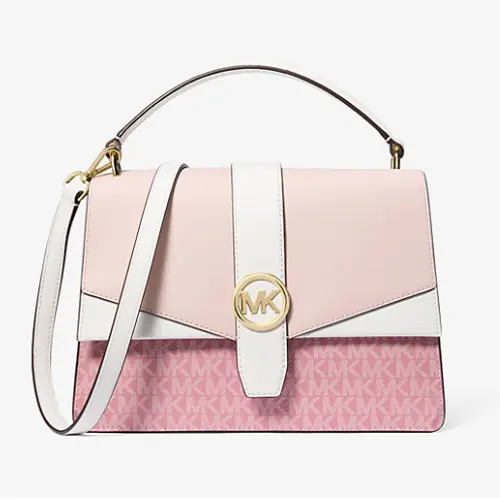 Michael Kors Greenwich 中号老花手提包