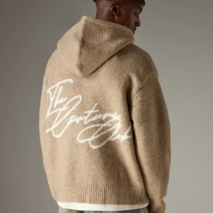 The Couture Club 图案针织连帽衫