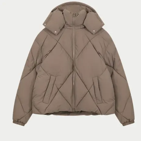 The Couture Club 菱形绗缝羽绒服