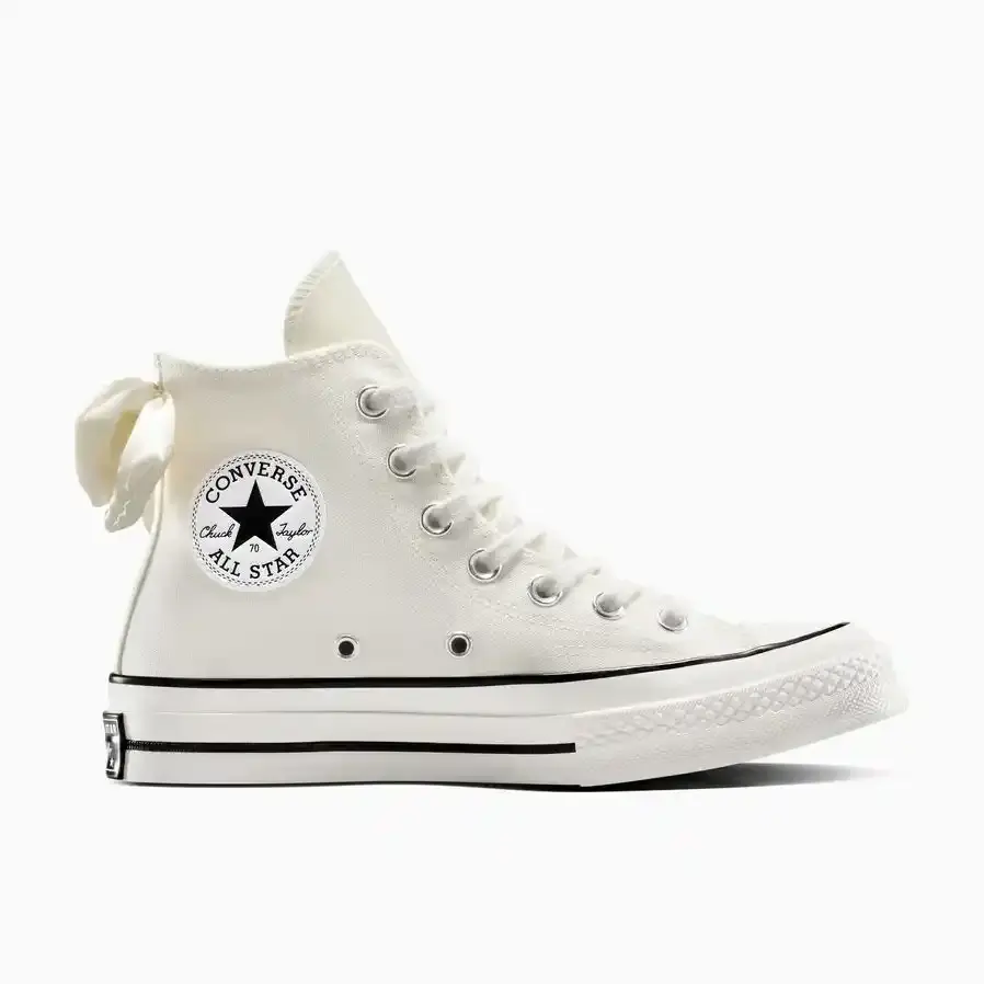 Converse 匡威 Chuck 70 白色蝴蝶结帆布鞋