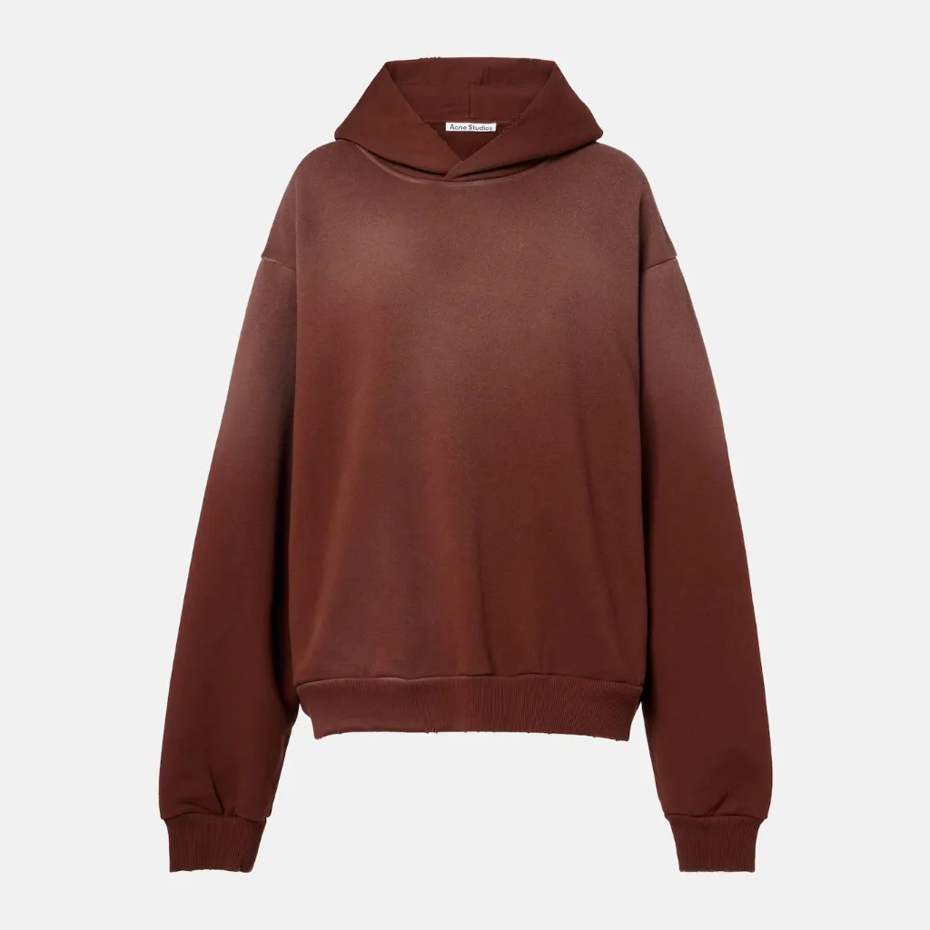 ACNE STUDIOS 红棕色连帽卫衣