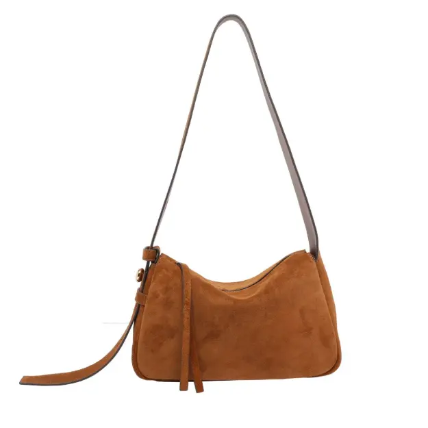 Tory Burch 汤丽柏琦 Romy 小号麂皮单肩包