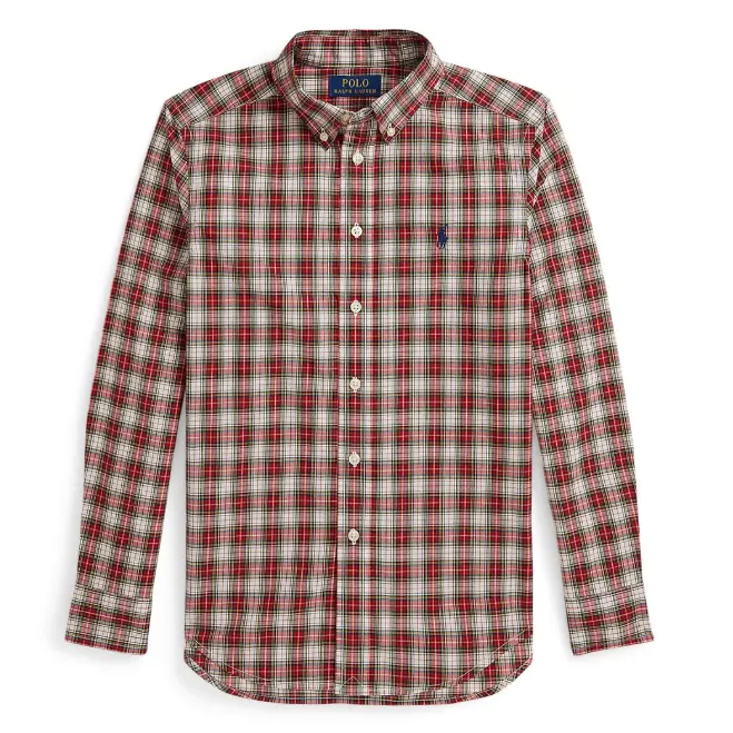 Ralph Lauren 拉夫劳伦大童款格子衬衫
