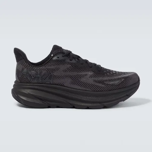 Hoka One One Clifton 9 黑色运动鞋
