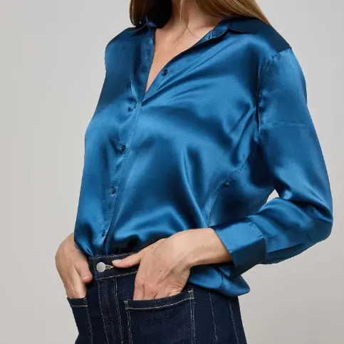 L'AGENCE Dani 真丝衬衫