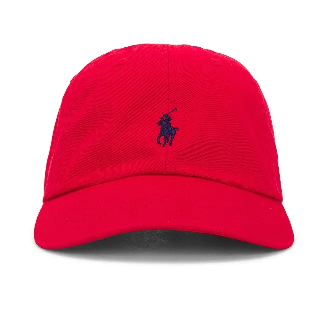 POLO RALPH LAUREN 拉夫劳伦红色小马徽标棒球帽