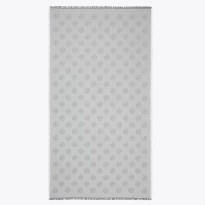 Tory Burch 汤丽柏琦 灰色老花围巾