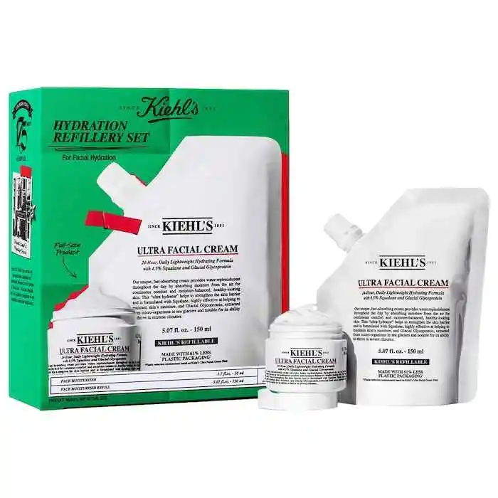 超值！Kiehl's 科颜氏高保湿面霜+补充装套装 价值$111