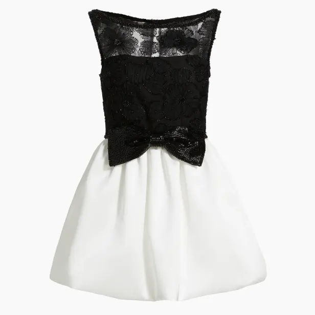 金智秀同款！Self-Portrait 黑白拼接连衣裙