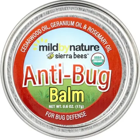 特价！Mild By Nature, Sierra Bees™ 防虫膏 雪松木、天竺葵和留兰香油 17g