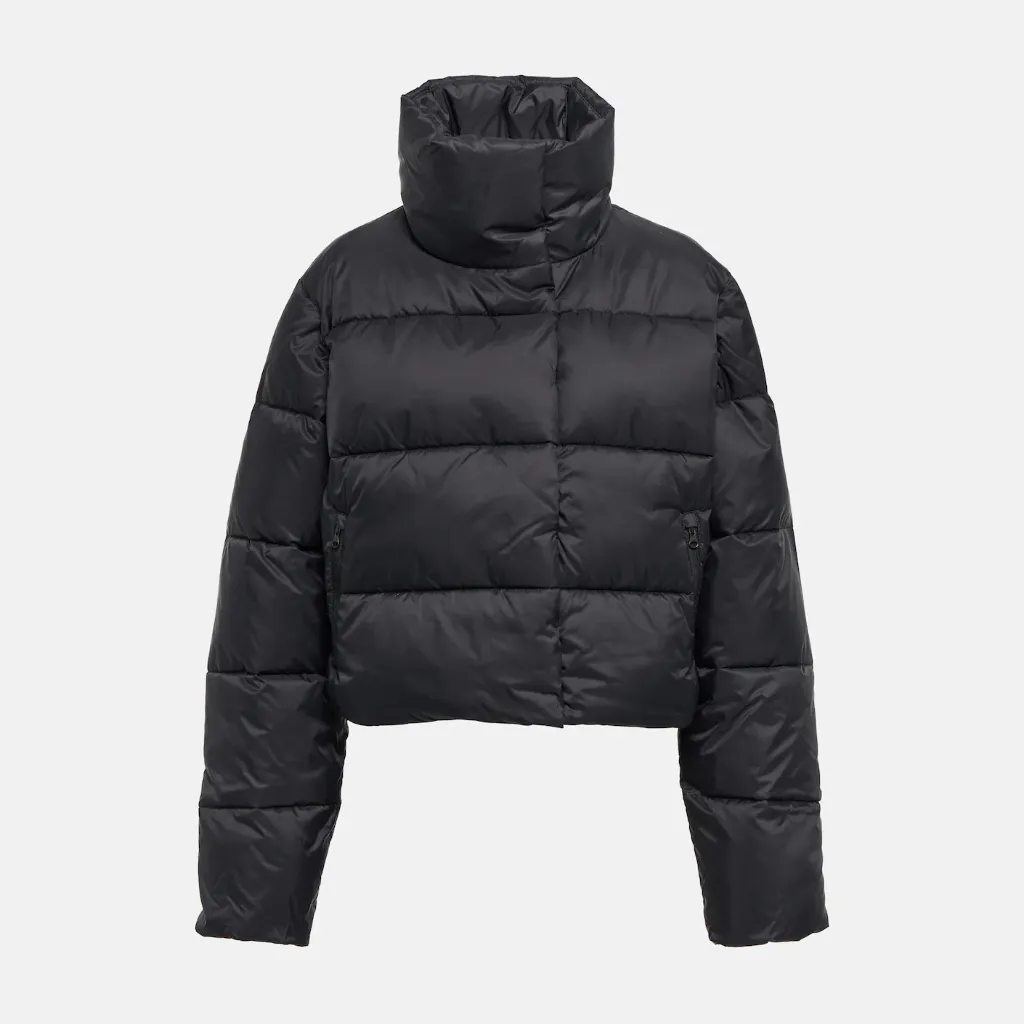 ALO YOGA Cropped 黑色羽绒服