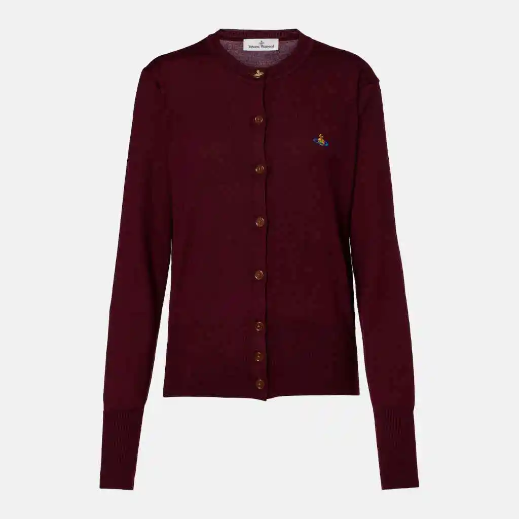 VIVIENNE WESTWOOD 西太后 Bea Orb 酒红色开衫