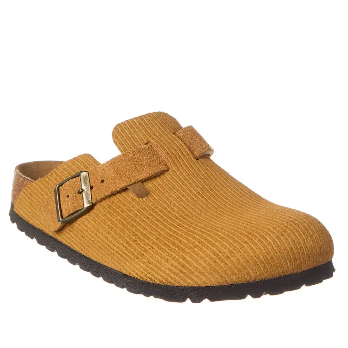 Birkenstock Boston 窄款绒面革半托