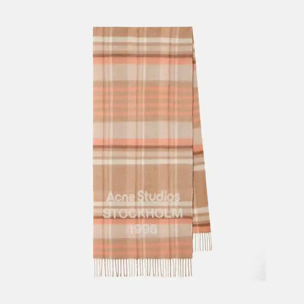 ACNE STUDIOS Venus 1996 格纹流苏围巾