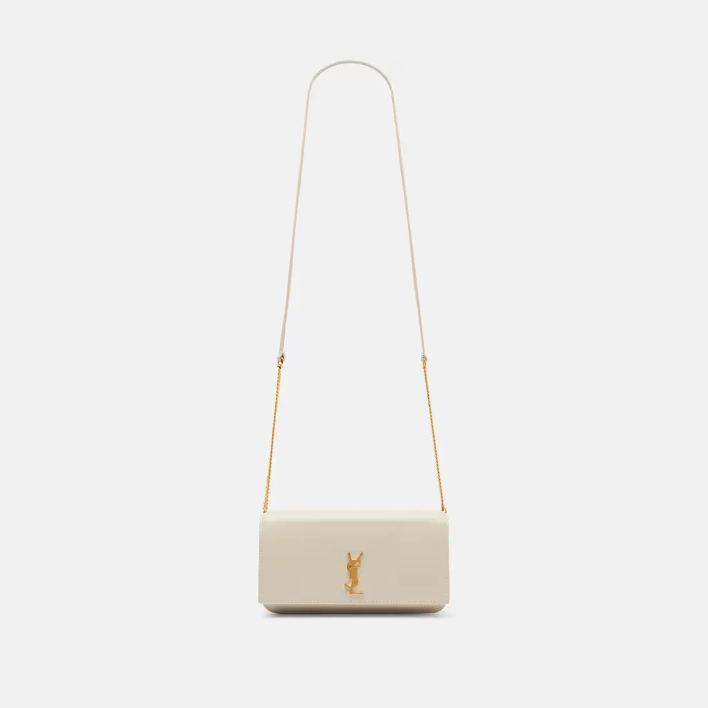 SAINT LAURENT 圣罗兰 Cassandre 迷你皮革手机包