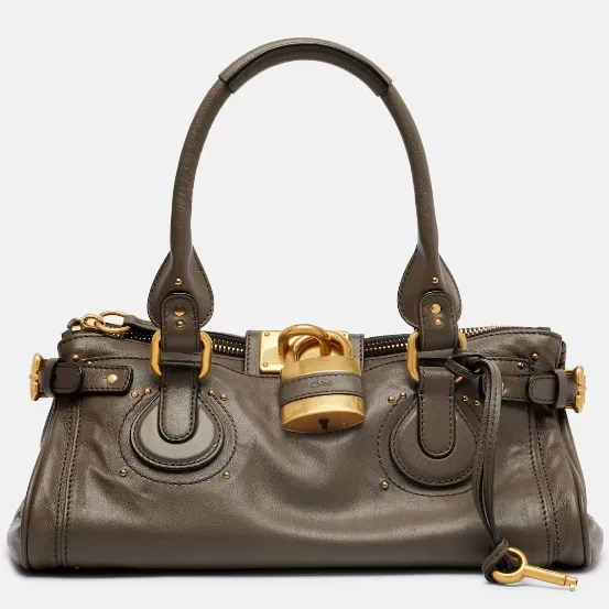 CHOLE 蔻依 Paddington 大号皮革单肩包