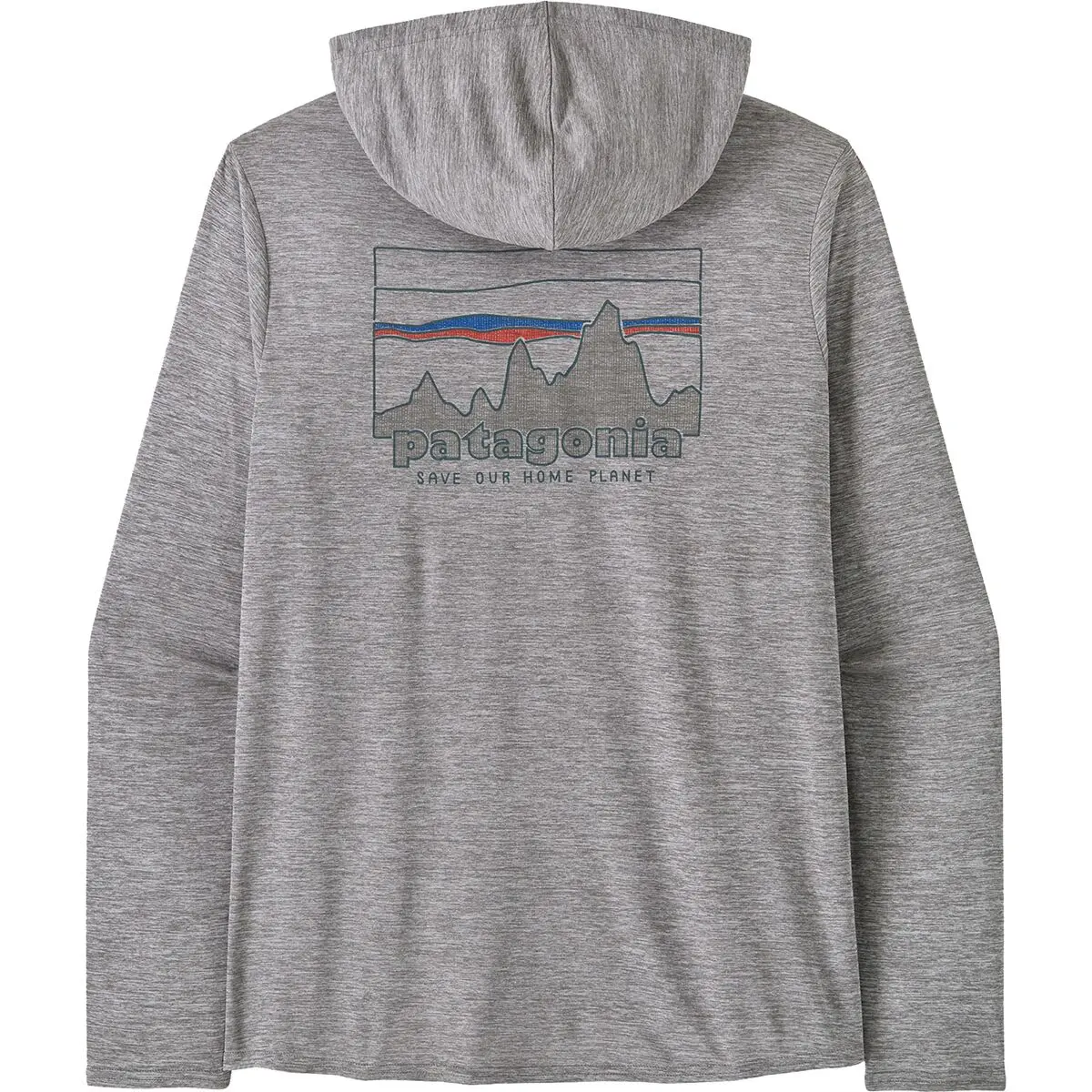 Patagonia 巴塔徽标灰色连帽卫衣