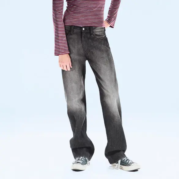 CHEAP MONDAY 中性低腰直筒牛仔裤