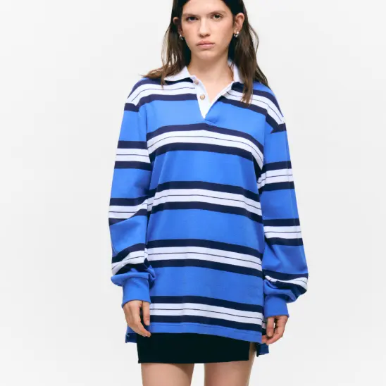 MONKI 长袖橄榄球式迷你连衣裙