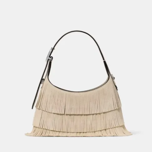 Kate Spade 454 绒面流苏单肩包