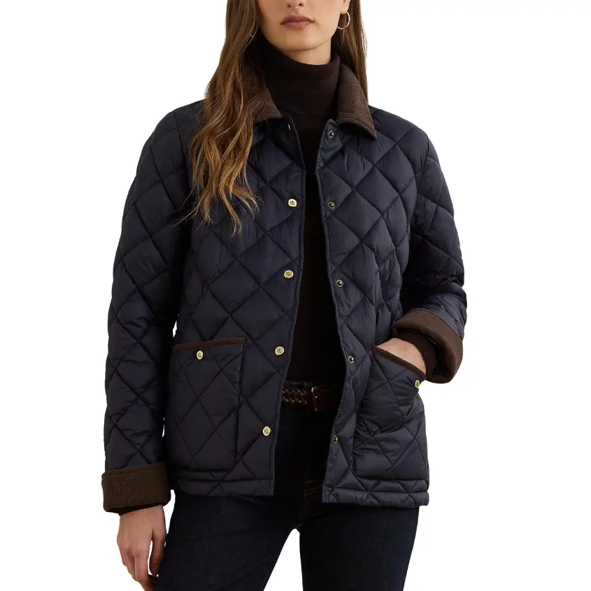 M码捡漏！Lauren Ralph Lauren 拉夫劳伦绗缝夹克