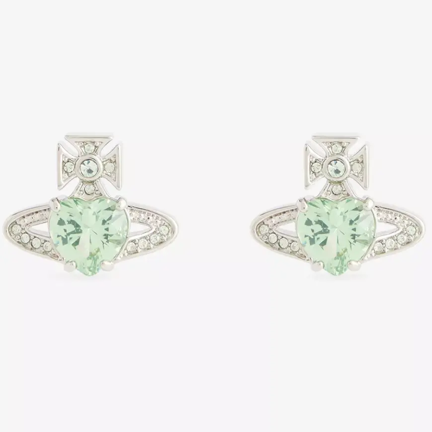 Vivienne Westwood 西太后 绿钻爱心土星项链