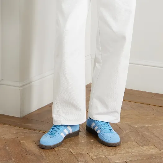 ADIDAS ORIGINALS 阿迪达斯 Handball Spezial 蓝色绒面运动鞋