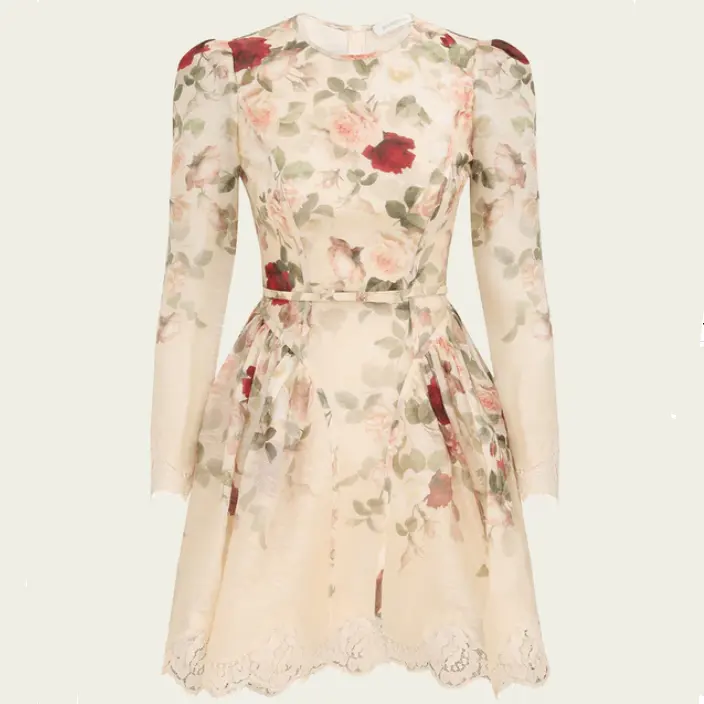 Zimmermann 复古玫瑰连衣裙