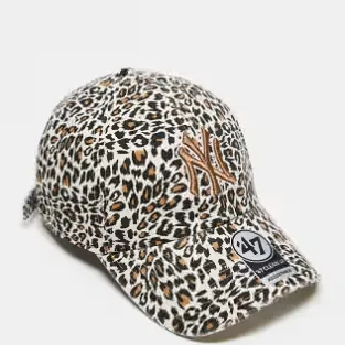47 Brand NY Yankees 徽标豹纹印花棒球帽