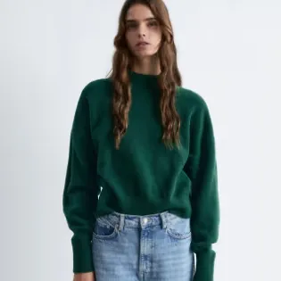 & Other Stories 绿色高领毛衣