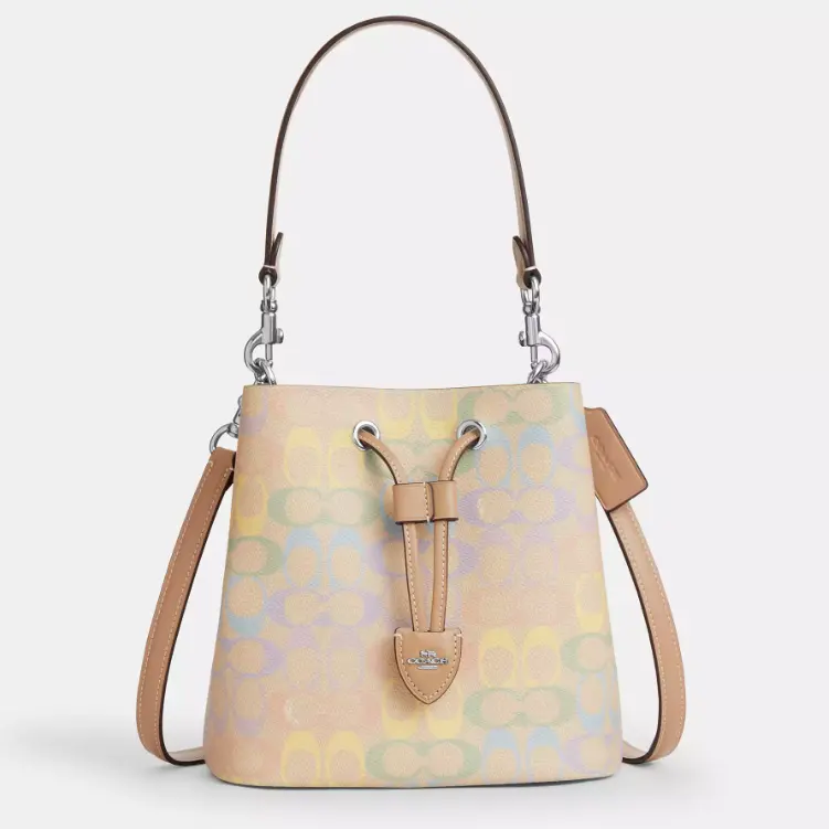 小红薯热门款！Coach 蔻驰 Rowan 彩虹老花发财桶