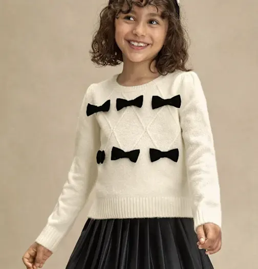 Gymboree 女童蝴蝶结毛衣