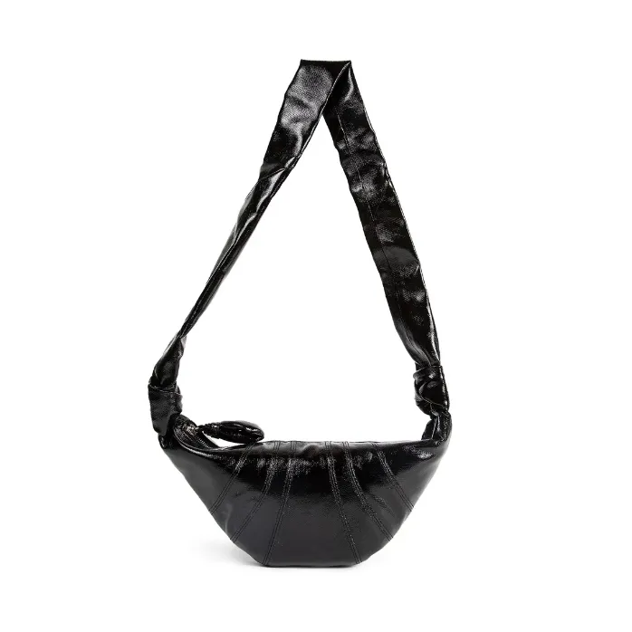 LEMAIRE Croissaint 黑色漆皮小号牛角包