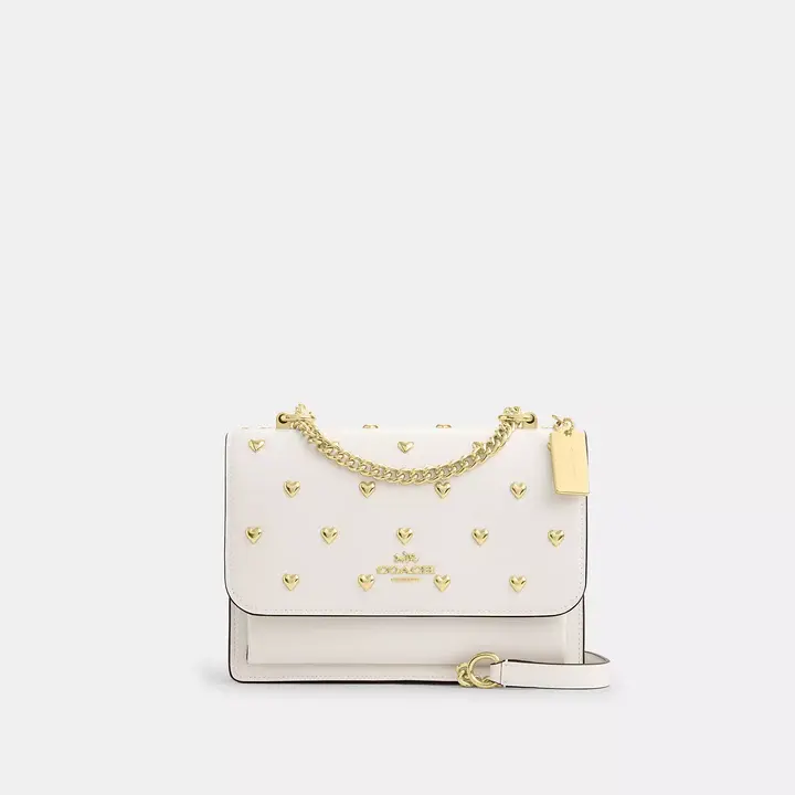 Coach 蔻驰 klare 心形铆钉斜挎包