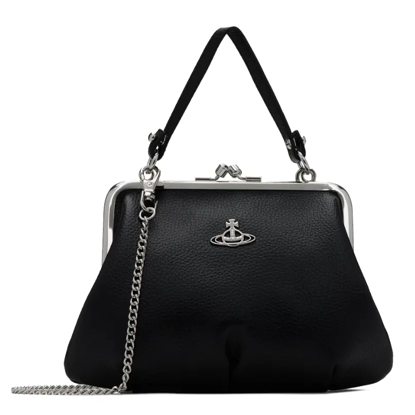 Vivienne Westwood 黑色 Granny Frame 单肩包