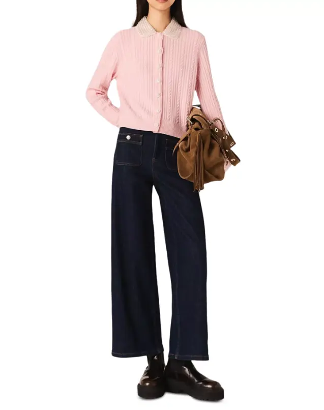 Maje  Mini 镶饰针织开衫