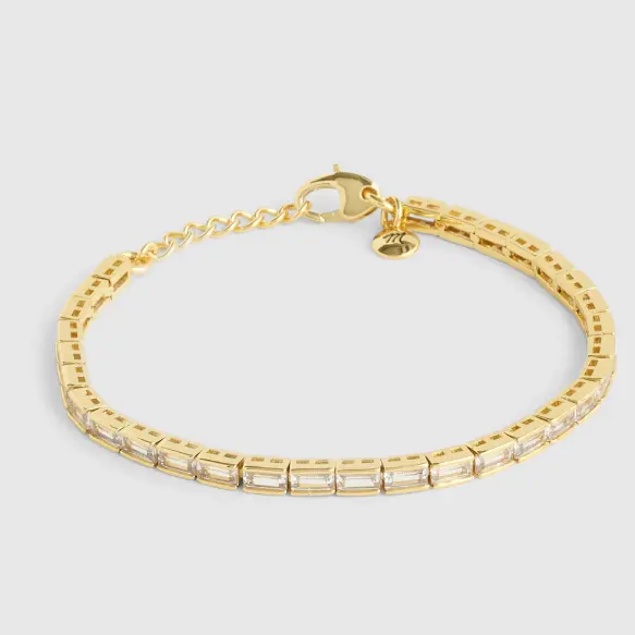 Madewell 网球系列水晶方糖手链