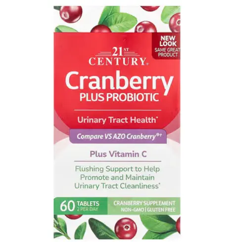 21st Century 蔓越橘 + 益生菌60 片装