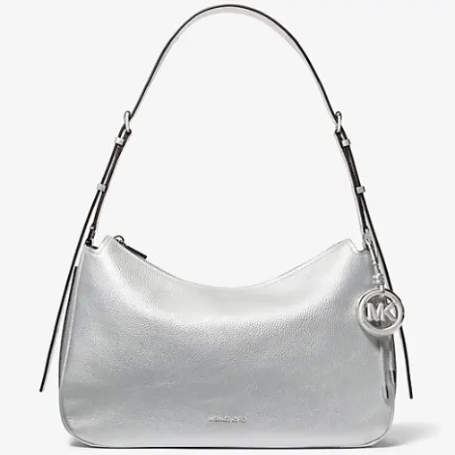 Michael Kors Nolita 中号单肩包 银色