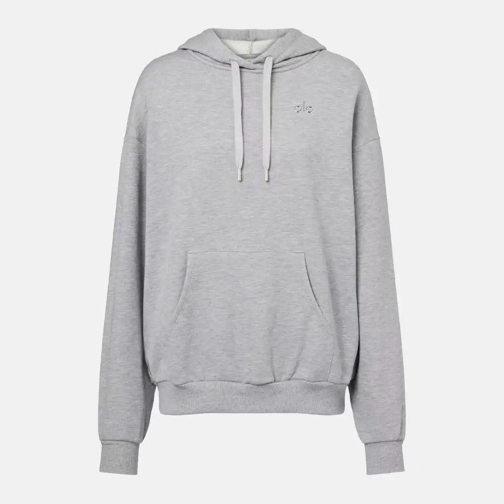 ALO YOGA 灰色连帽卫衣