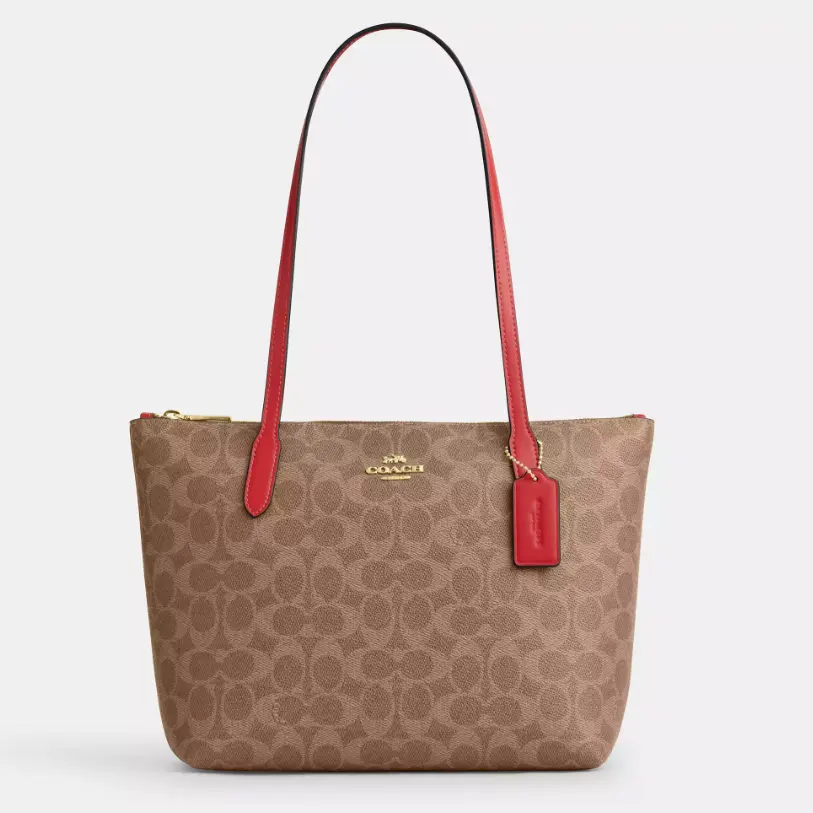 折扣区上新！Coach 蔻驰 Fiona 老花托特包
